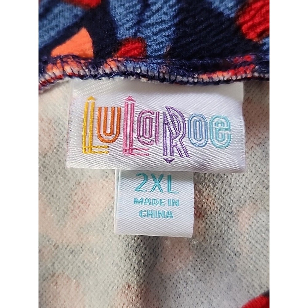 LuLaRoe Cassie 2XL Pencil Skirt Modest Pull On Floral Print Stretch Comfort - Picture 5 of 6
